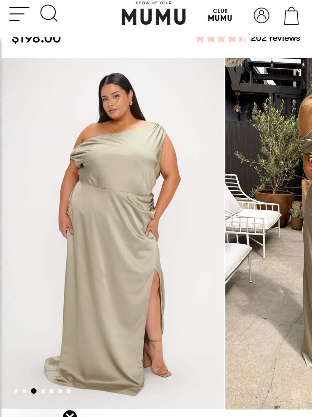 NWOT Show me your mumu Jodie dress 1X bridesmaid wedding formal sage green